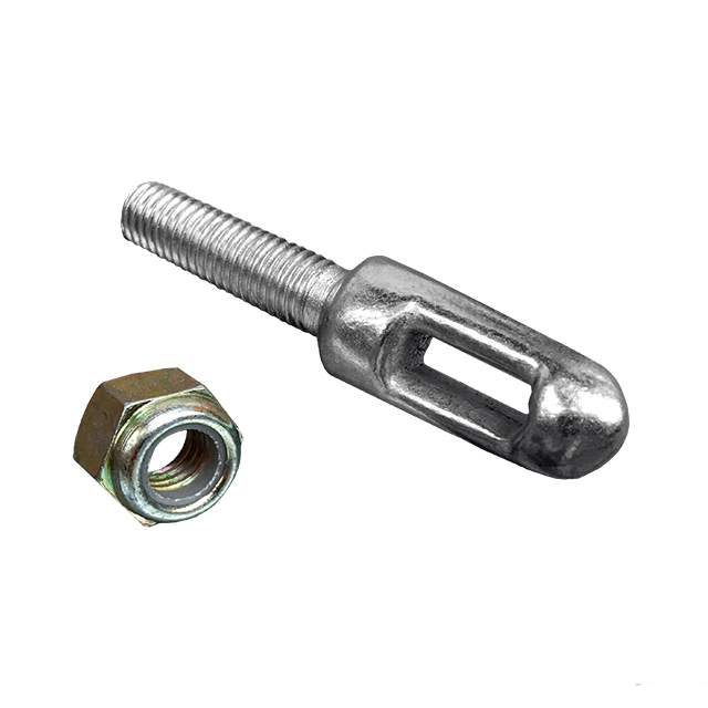 SLOTTED PLUG BOLT C/W NUT