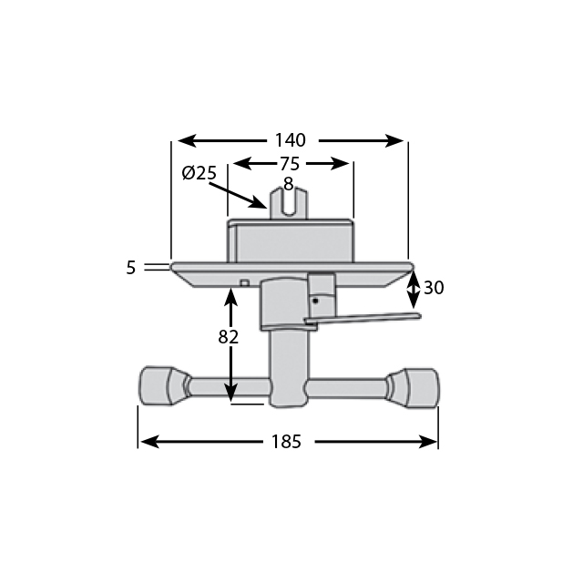 A8985 CURTAIN TENSIONER MEDIUM DUTY LHF/RHR