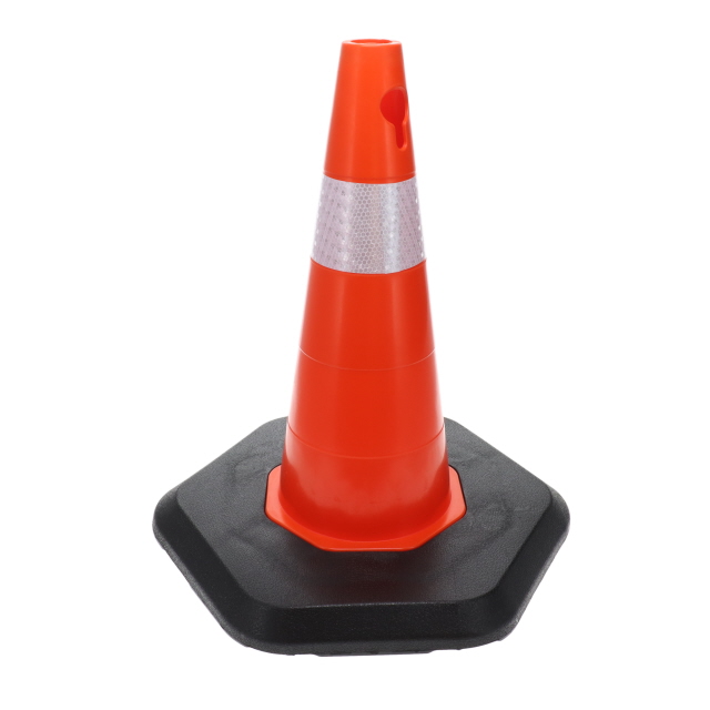 A9001 500MM ECOLIGHT TRAFFIC CONE - SINGLE BAND - HEAVY BASE