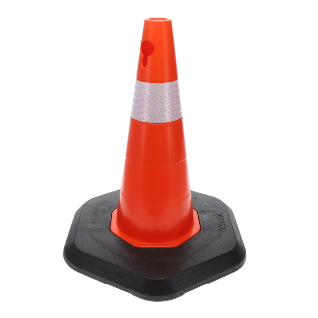 A9001 500MM ECOLIGHT TRAFFIC CONE - SINGLE BAND - HEAVY BASE