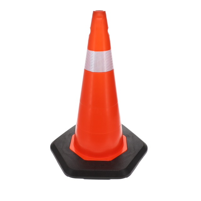 700MM ECOLIGHT TRAFFIC CONE - SINGLE BAND - HEAVY BASE