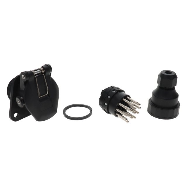 A9343U 15 PIN 24V SOCKET (SCREW TERMS) BAYONET REAR SECTION