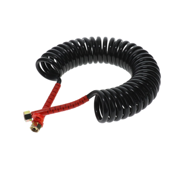AC0004RT TUV Air Coil - 4m - Black with Red Tail 2x M18F Ends