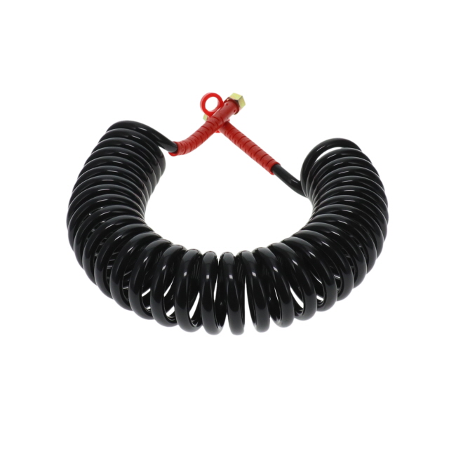 AC0004RT TUV Air Coil - 4m - Black with Red Tail 2x M18F Ends