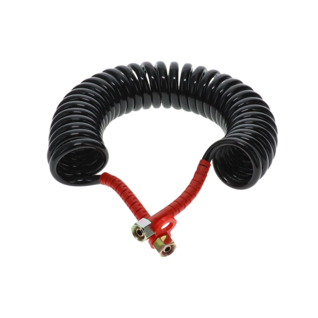 AC0004RU DIN Air Coil - 4m - Black with Red Tail 2x M18F Ends