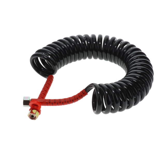 AC0004RU DIN Air Coil - 4m - Black with Red Tail 2x M18F Ends