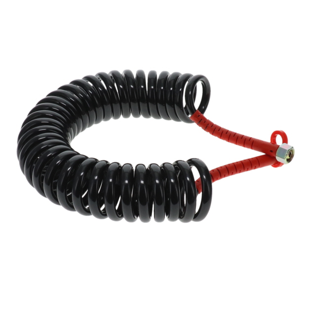 AC0004RU DIN Air Coil - 4m - Black with Red Tail 2x M18F Ends