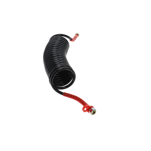 AC0005RU DIN Air Coil - 4m - Black with Red Tails - 2xM18F