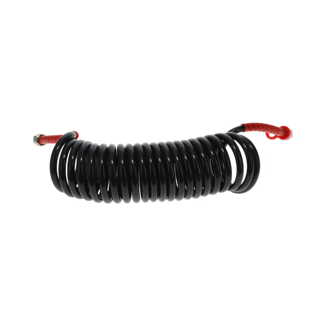 AC0007RT TUV Air Coil - 4.5m - Black with Red Tails - 2xM18F