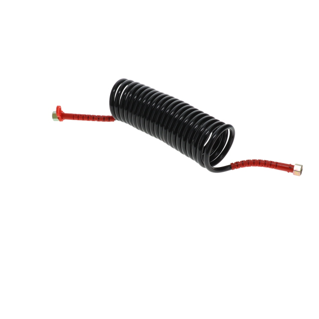 AC0007RU DIN Air Coil - 4.5m - Black with Red Tails - 2xM18F
