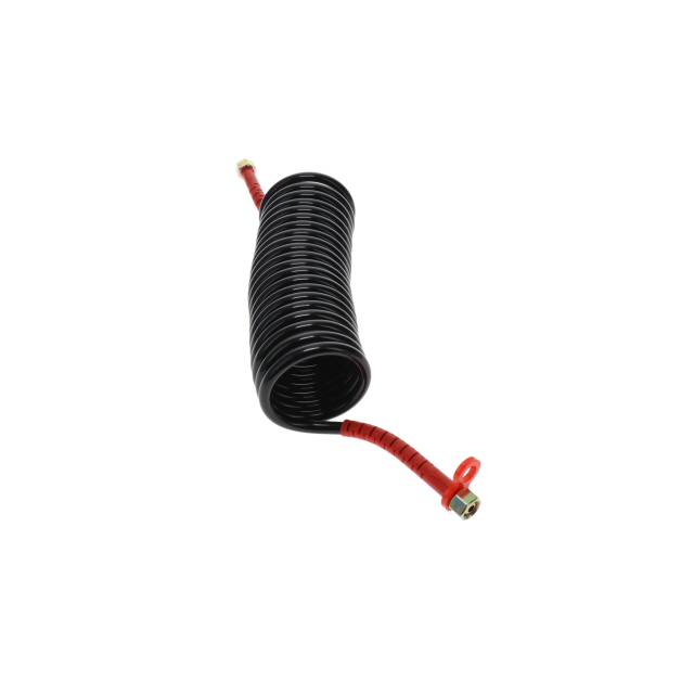AC0007RU DIN Air Coil - 4.5m - Black with Red Tails - 2xM18F
