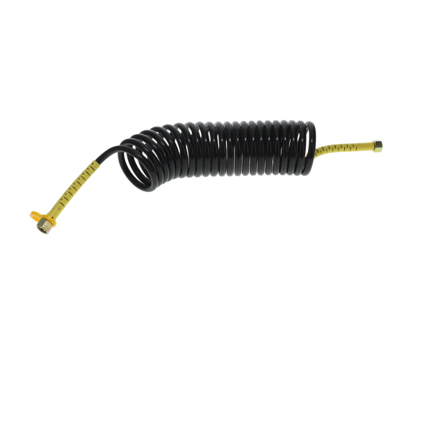 TUV Air Coil - 4.5m - Black with Yellow Tails - 2xM18F