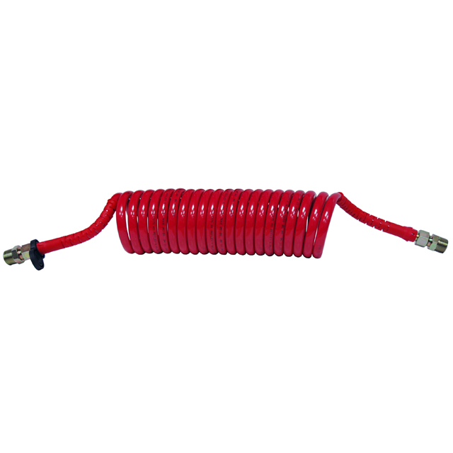 Air Coil Red with Red Tail - 4.5m - 2xM18F & 2xR1/2"
