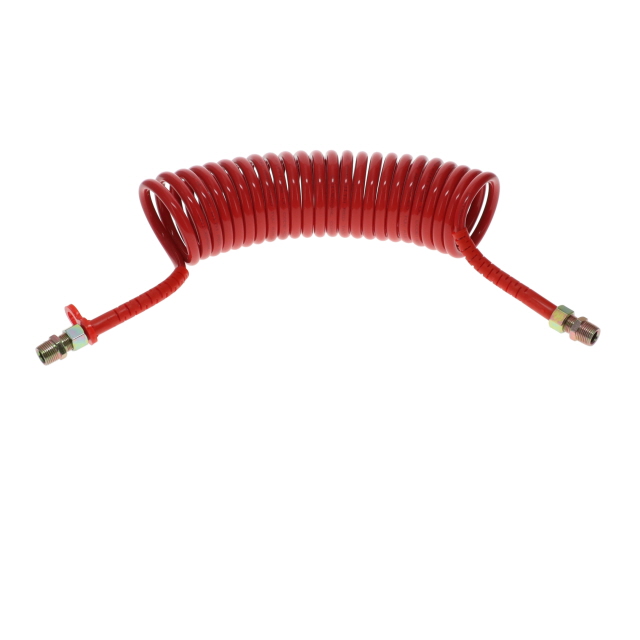 TUV Air Coil - 4.5m - Red With Red Tails - 2xM18F & 2xR1/2"