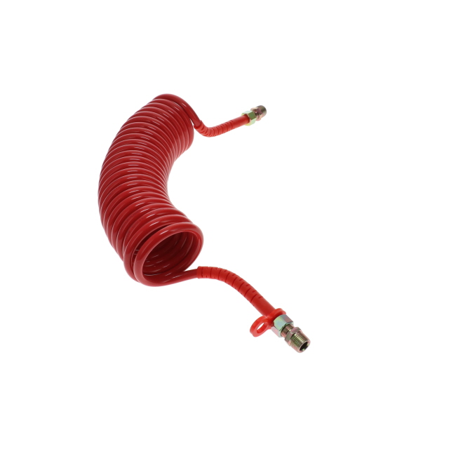 AC0008RT TUV Air Coil - 4.5m - Red With Red Tails - 2xM18F & 2xR1/2"