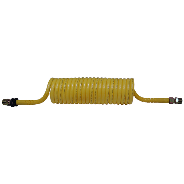 Air Coil Yellow with Yellow Tail - 4.5m - 2xM18F & 2xR1/2"