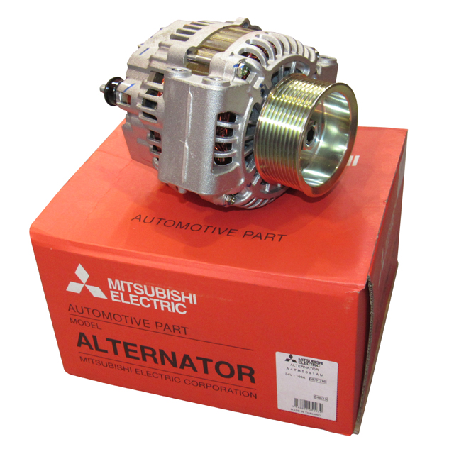 Alternator - Mitsubishi OEM - 24V, 100A - Suits Renault, Scania P,G,R,T