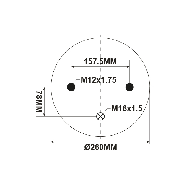 AS0020 AIRSPRING ASSY (ASK002) STEEL PISTON DAF