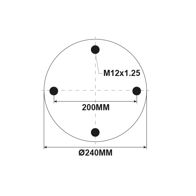 AS0100 AIRSPRING ASSY (TBA) PLASTIC PISTON RENAULT