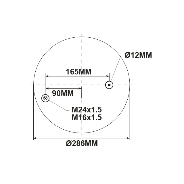 AS0101 AIRSPRING ASSY (ASK054+ASK7002) RENAULT VOLVO STEEL PISTON