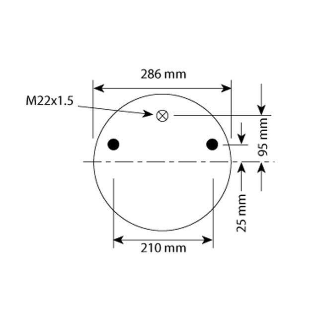 AS0104 AIRSPRING ASSY (ASK008) PLASTIC PISTON SAF