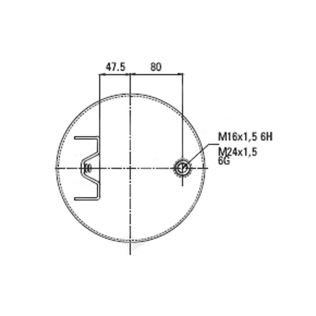 AS0117 AIRSPRING ASSY (ASK057) STEEL PISTON VOLVO