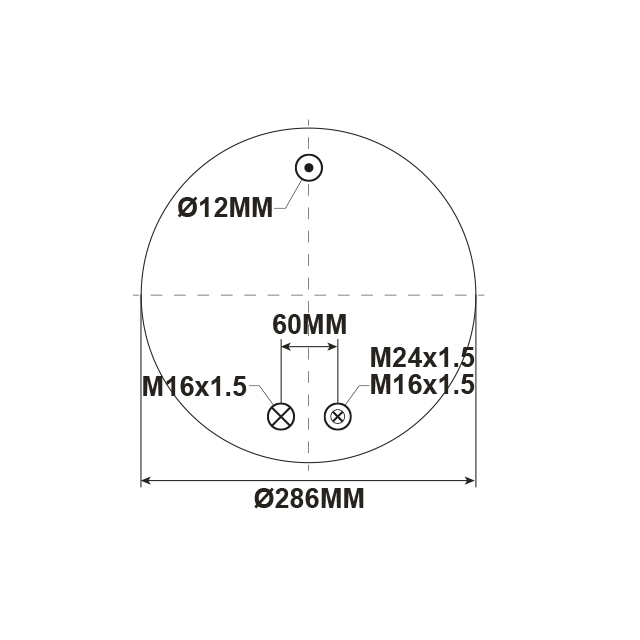 AS0132 AIRSPRING ASSY (ASK054+ASK7002) RENAULT VOLVO STEEL PISTON