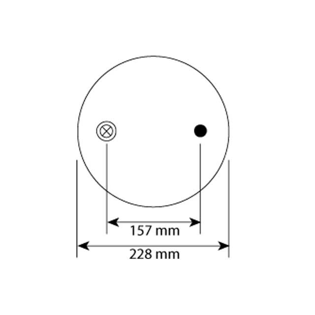 AS0142 AIRSPRING ASSY (ASK044) PLASTIC PISTON SMB
