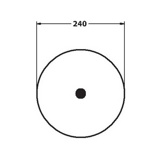 AS0166 AIRSPRING ASSY (TBA) PLASTIC PISTON HENDRICKSON