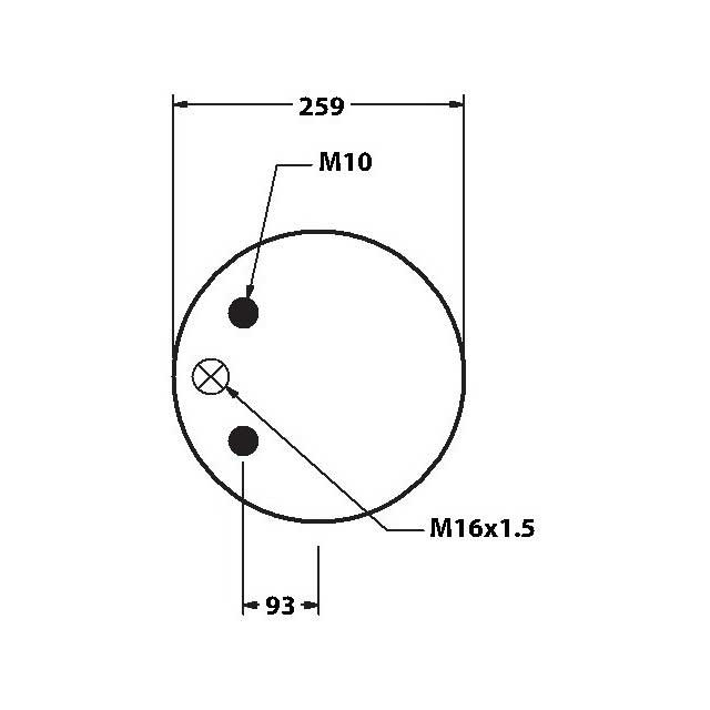 AS0167 AIRSPRING ASSY (ASK206 ) STEEL PISTON VOLVO