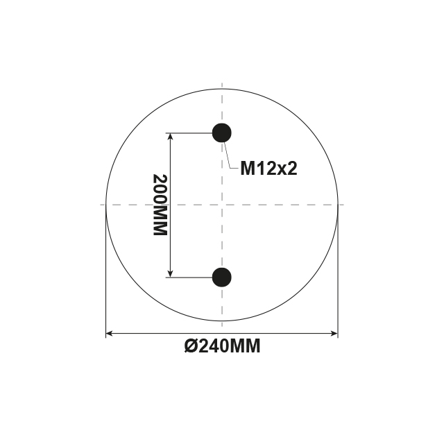 AS0257 Airspring Assembly Hendrickson to suit DAF LF45