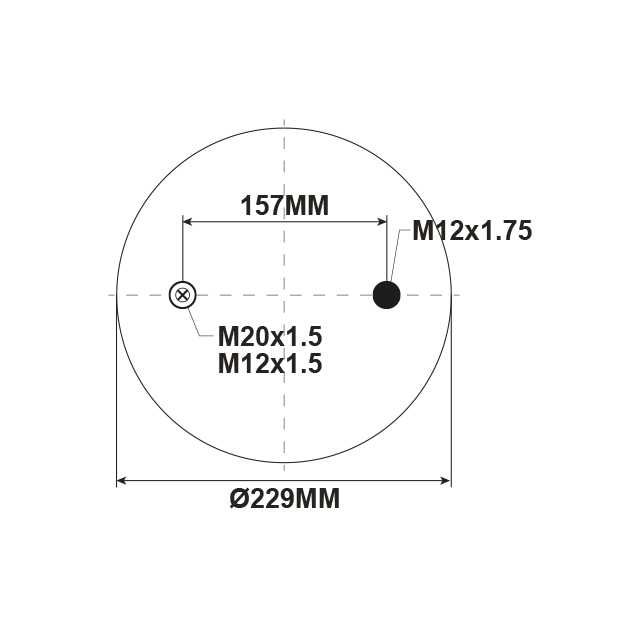 AS0284 AIR SPRING ASSY (TBA) DENNIS ELITE 2