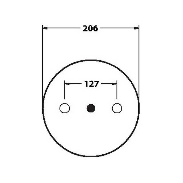 AS0360 AIRSPRING ASSY M14 AIR INLET (ASK231) STEEL PISTON SCANIA