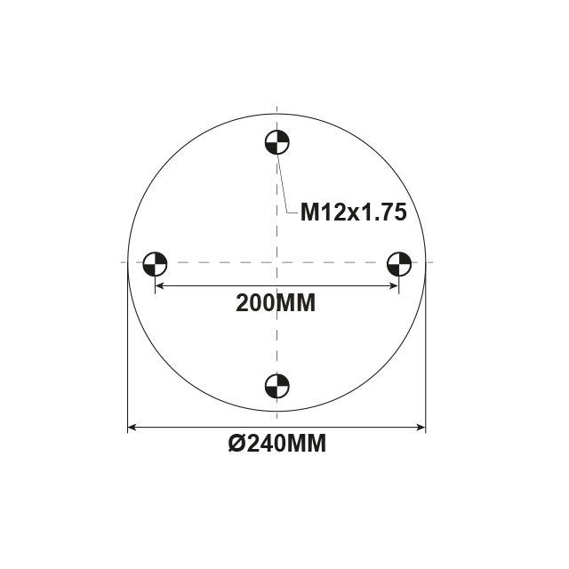 AS0403 AIRSPRING ASSY (ASK061) STEEL PISTON MERCEDES