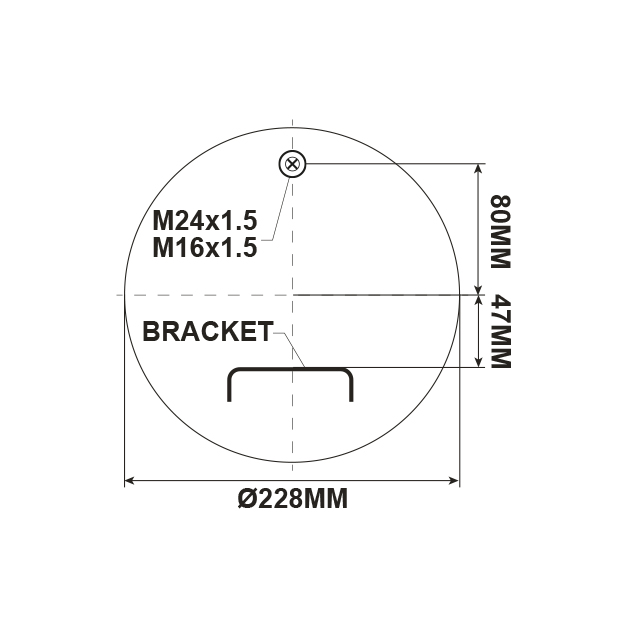 AS0422 AIRSPRING ASSY (ASK057) STEEL PISTON VOLVO