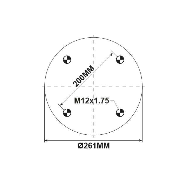 AS1000 AIRSPRING ASSY (ASK002) STEEL PISTON E1