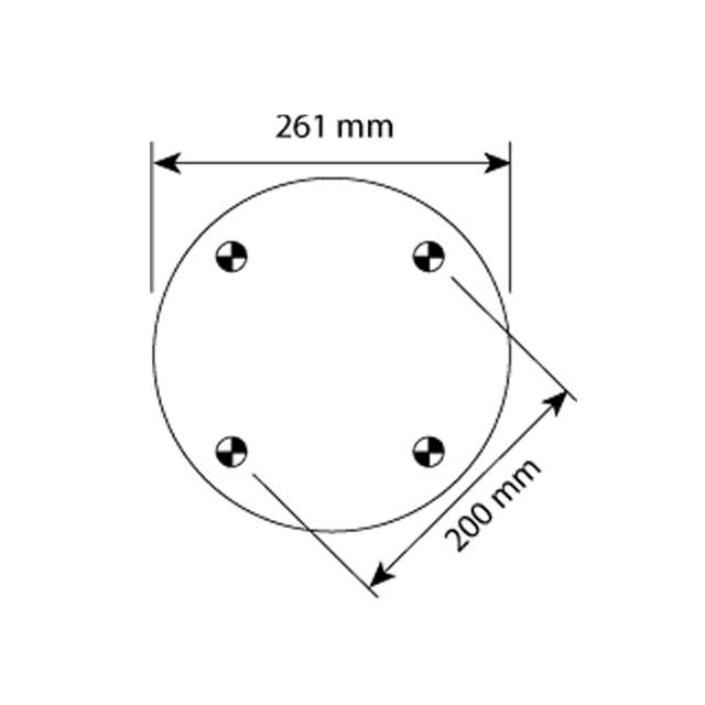 AS1000 AIRSPRING ASSY (ASK002) STEEL PISTON E1