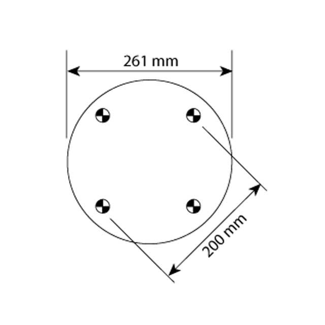 AS1020 AIRSPRING ASSY (ASK002) STEEL PISTON MERITOR