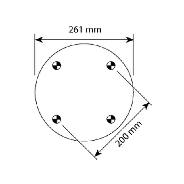 AS1022 AIRSPRING ASSY (ASK025) STEEL PISTON SCANIA