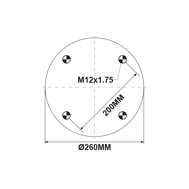 AS1031 AIRSPRING ASSY (ASK050) PLASTIC PISTON