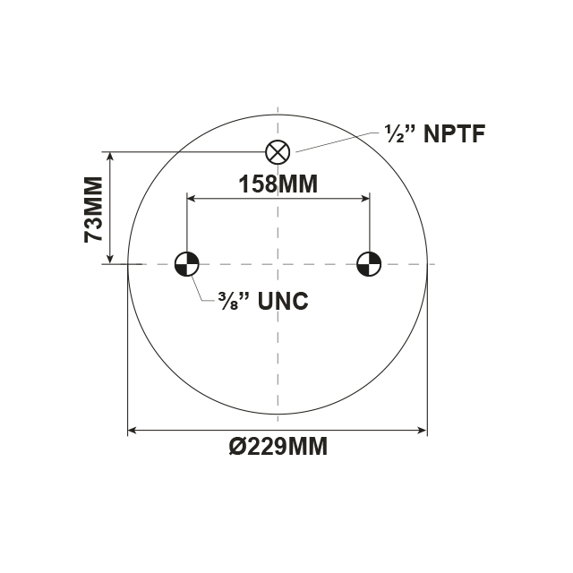 AS1091 AIRSPRING ASSY (ASK029) PLASTIC PISTON FODEN