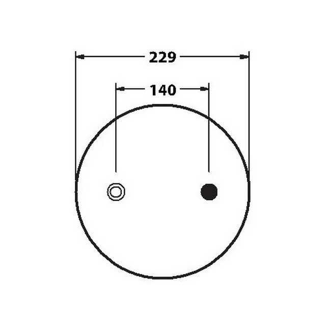AS1106 AIRSPRING ASSY (ASK005) PLASTIC PISTON HENDRICKSON