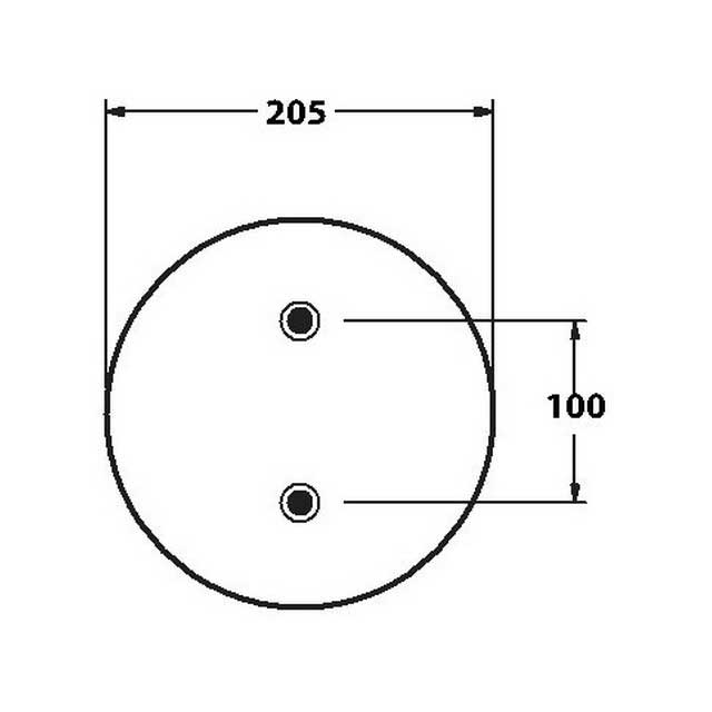 AS1106 AIRSPRING ASSY (ASK005) PLASTIC PISTON HENDRICKSON