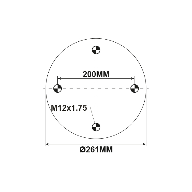 AS1289 AIRSPRING ASSY (ASK007) PLASTIC PISTON GRANNING
