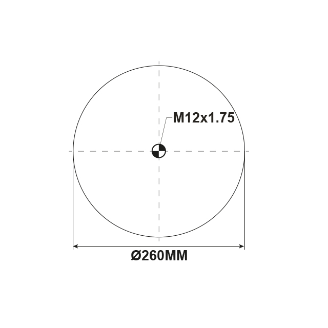 AS1291 AIRSPRING ASSY (ASK024) PLASTIC PISTON FRUEHAUF