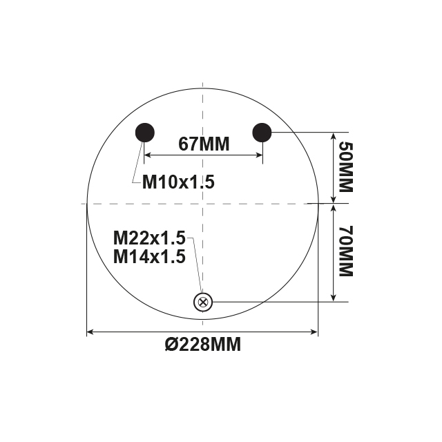 AS1374 AIRSPRING ASSY (TBA) IVECO SMB