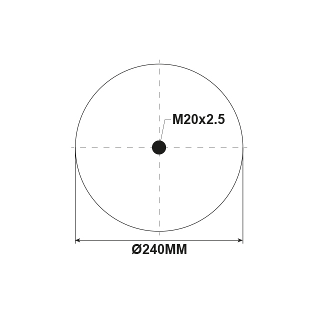 AS1374 AIRSPRING ASSY (TBA) IVECO SMB