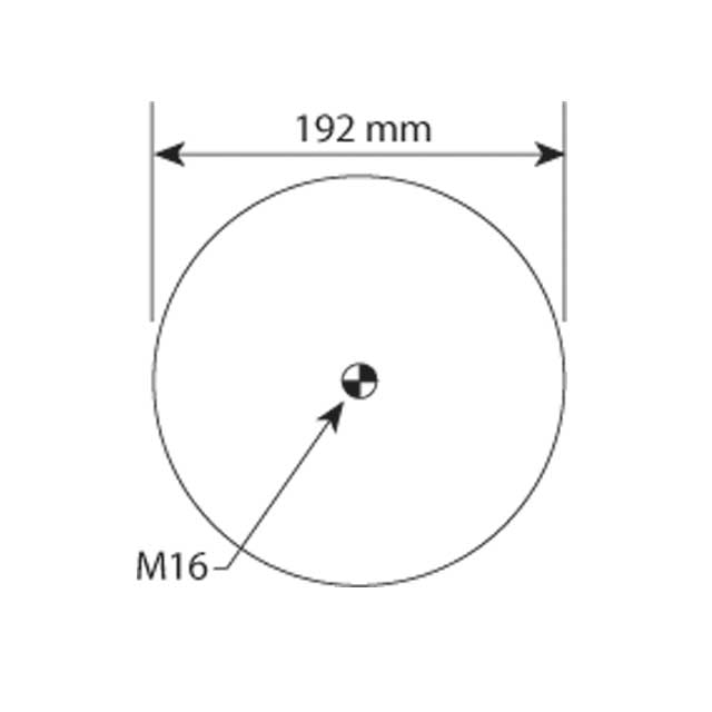 AS1433 AIRSPRING ASSY 3 STUD (ASK052)