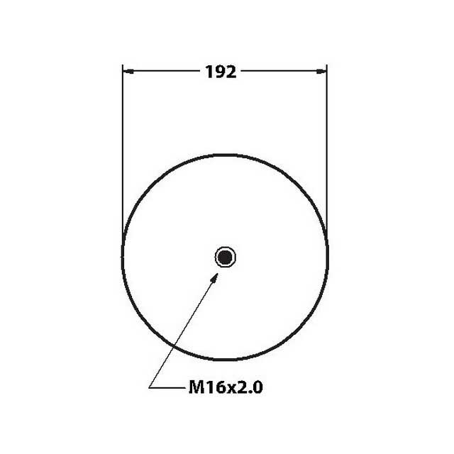 AS1439 AIRSPRING ASSY (ASK052) STEEL PISTON DAF