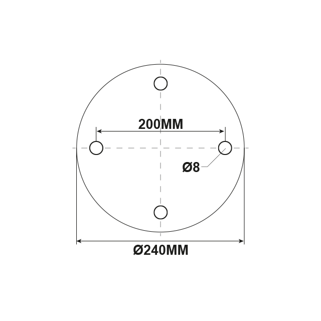 AS1474 AIRSPRING ASSY 140MM HT SAF